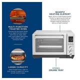 GE Convection Toaster Oven | Quartz Heating Technology | Large Capacity Toaster Oven Complete With 7 Cook Modes & Oven Accessories | Countertop Kitchen Essentials | 1500 Watts | Stainless Steel