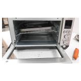 GE Convection Toaster Oven | Quartz Heating Technology | Large Capacity Toaster Oven Complete With 7 Cook Modes & Oven Accessories | Countertop Kitchen Essentials | 1500 Watts | Stainless Steel