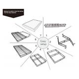 Amazon Basics Smart Box Spring Bed Base, 9-Inch Mattress Foundation - Twin Size, Tool-Free Easy Assembly