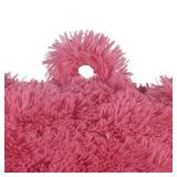 Klear Vu Shaggy Bed Rest Back Support Pillow, One Size, Pink
