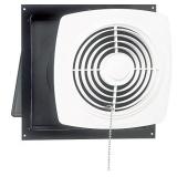 Broan-Nutone 506 Chain-Operated Ventilation Fan, Plastic White Square Exhaust Fan, 7.5 Sones, 430 CFM, 10"