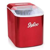 Igloo ICEB26RR Automatic Portable Electric Countertop Ice Maker Machine, 26 Pounds in 24 Hours, 9 Ice Cubes Ready in 7 minutes, With Ice Scoop and Basket, Perfect for Water Bottles, Mixed Drinks