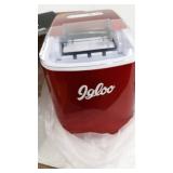 Igloo ICEB26RR Automatic Portable Electric Countertop Ice Maker Machine, 26 Pounds in 24 Hours, 9 Ice Cubes Ready in 7 minutes, With Ice Scoop and Basket, Perfect for Water Bottles, Mixed Drinks