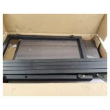 WLIVE Snack Side Table, C Shaped End Table for Sofa Couch and Bed, Gray