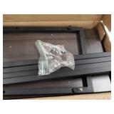 WLIVE Snack Side Table, C Shaped End Table for Sofa Couch and Bed, Gray