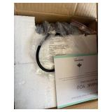 LANROS Industrial Mini Pendant Lighting with Handblown Clear Seeded Glass Shade, Adjustable Cord Farmhouse Lamp Ceiling Pendant Light Fixture for Kitchen Island Restaurant Kitchen Sink, Black, 1 Pack