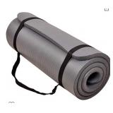 BalanceFrom GoCloud All-Purpose 1-Inch Extra Thick High Density Anti-Tear Exercise Yoga Mat with Carrying Strap