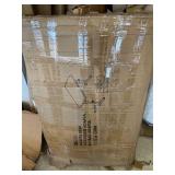 Calico Designs Adapta Height Adjustable Office Desk, All-Purpose Utility Table, Sit to Stand up Desk Home Computer Desk, 22" - 32" in Powder Coated Black Frame and 1" Thick Walnut Top, 48 Inch, Black/