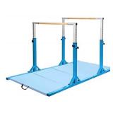 Costzon Double Horizontal Bars, Junior Gymnastic Training Parallel Bars w/11-Level 38-55" Adjustable Heights, 264lbs Capacity, Ideal for Indoors, Outdoor, Home Practice