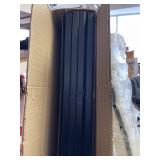 Roundhill Bamboo Print 4-Panel Framed Room Screen/Divider, black