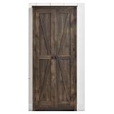 Ameriwood Home Farmington Wide Storage Cabinet, 31.5", Rustic