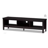 Baxton Studio Callie Modern and Contemporary Wenge Brown Finished TV Stand