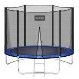 TRIPLE TREE 10 FT Trampolinewith Safety Enclosure Net, Weight Capacity 620 LBS for 3-4 Kids,Outdoor Tramppline with Waterproof Jump Mat, Ladder,Recreational Trampplinefor Kids and Adults