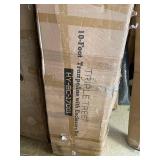 TRIPLE TREE 10 FT Trampolinewith Safety Enclosure Net, Weight Capacity 620 LBS for 3-4 Kids,Outdoor Tramppline with Waterproof Jump Mat, Ladder,Recreational Trampplinefor Kids and Adults