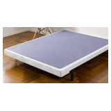 ZINUS Metal Box Spring with Wood Slats /4 Inch Mattress Foundation / Sturdy Steel Structure / Easy Assembly, Queen