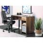 Mainstays Wood/Metal Desk, Rustic Weathered Oak Finish