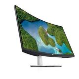 Dell S3221QS 32 Inch Curved 4K UHD, VA Ultra-Thin Bezel Monitor, AMD FreeSync, HDMI, DisplayPort, Built in Speakers, VESA Certified, Silver- Retail $359.99