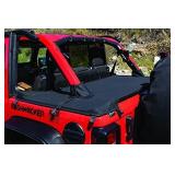 RAMPAGE PRODUCTS 741036 Tonneau Cover with Tailgate Bar Kit for 2018-Current Jeep Wrangler JL 4 Door, Black Diamond