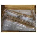 White Faux Marble and Gold Frame Computer Laptop Writing Study Desk Modern Home Office by RAAMZO