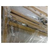 White Faux Marble and Gold Frame Computer Laptop Writing Study Desk Modern Home Office by RAAMZO