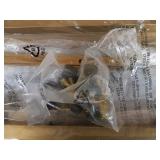 White Faux Marble and Gold Frame Computer Laptop Writing Study Desk Modern Home Office by RAAMZO