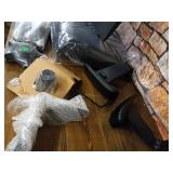 Big and Tall Office Chair 400lbs Desk Chair Mesh Computer Chair with Lumbar Support Wide Seat Adjust Arms Rolling Swivel High Back Task Executive Ergonomic Chair for Home Office (Black)