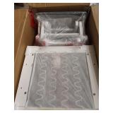 Storkcraft Premium Hoop Glider and Ottoman (White Base, Gray Cushion) â Padded Cushions with Storage Pocket, Smooth Rocking Motion, Easy to Assemble, Solid Hardwood Base- Retail $267