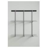 Rubbermaid Fasttrack Extension Kit for Garage, Shelves, 2091173, Black