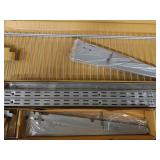 Rubbermaid Fasttrack Extension Kit for Garage, Shelves, 2091173, Black