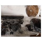 Westinghouse 6332500 Iron Hill Three-Light Indoor Island Pulley Pendant, Finish with Highlights and Metallic Interior, 3, Oil Rubbed Bronze/Bronze