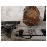 Westinghouse 6332500 Iron Hill Three-Light Indoor Island Pulley Pendant, Finish with Highlights and Metallic Interior, 3, Oil Rubbed Bronze/Bronze