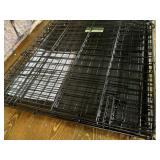 Dog Crate 1536DDU MidWest ICrate 36 Inches Double Door Folding Metal Dog Crate w/ Divider Panel, Floor Protecting Feet & Leak Proof Dog Tray Intermediate Dog Breed, Black