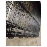 Amazon Basics Foldable Metal Pet Dog Exercise Fence Pen With Door Gate - 60 x 60 x 48 Inches, Black