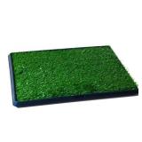 Artificial Grass Puppy Pad for Dogs and Small Pets â Portable Training Pad with Tray â Dog Housebreaking Supplies by PETMAKER