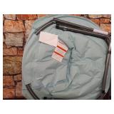 Urban Shop Oversized Mongolian Faux Fur Saucer Chair, Mint