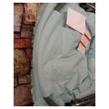 Urban Shop Oversized Mongolian Faux Fur Saucer Chair, Mint