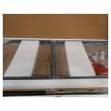 BON AUGURE Rustic Wood Computer Desk, Modern Home Office Desks, Wood and Metal Study Writing Desk Table (55 Inch, Grey Oak)