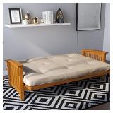 DHP Eve 6 Inch Thermobonded High Density Polyester Fill Futon Mattress, 6 in, Tan