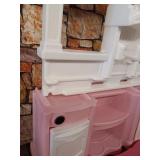 Step2 Fun with Friends Kitchen | Pink Kitchen with Realistic Lights & Sounds |Play Kitchen Set | Pink Kids Kitchen Playset & 45-Pc Kitchen Accessories Set