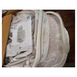 Simmons Kids Deluxe Hands-Free Auto-Glide Bedside Bassinet - Portable Crib Features Silent, Smooth Gliding Motion That Soothes Baby, Embossed Paisley