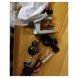 Pet Edge Master Equipment Silver Aluminum Pet Grooming Arm & Clamp â Adjustable Height to 36â, Fits Most Grooming Tables