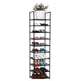 FIDUCIAL HOME 10 Tiers Shoe Rack 20-25 Pairs Sturdy Shoe Shelf