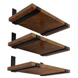 LEOPO 12 inch Shelf Bracket for DIY Floating Shelf, 1/5 inch Thick Heavy Duty Bracket, 6 Pack