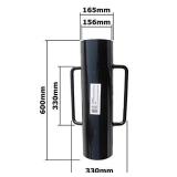 MTB Fence Post Driver with Handle, 34LB Black T Post Pounder Hand Post Rammer for U Fence Post Wooden Post