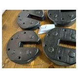 US Weight Deluxe Eco-Canopy Weights with Carry Strap â 40 lb., 40 lb. black (U0040)