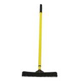 FURemover Broom SW-250I-AMZ-6, Pet Hair Removal Tool with Squeegee & Telescoping Handle That Extends from 3 - 5