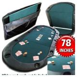 Trademark Poker - Texas Holdem Poker Folding Tabletop with Cupholders