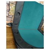 Trademark Poker - Texas Holdem Poker Folding Tabletop with Cupholders