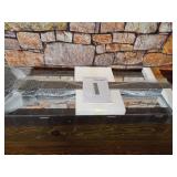 SONGMICS 6 LEDs Jewelry Cabinet Armoire, Lockable Standing Jewelry Organizer, Large Capacity with 2 Drawers, 3 Angel Adjustable, Glossy Dark Brown UJJC94K