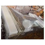 SONGMICS 6 LEDs Jewelry Cabinet Armoire, Lockable Standing Jewelry Organizer, Large Capacity with 2 Drawers, 3 Angel Adjustable, Glossy Dark Brown UJJC94K